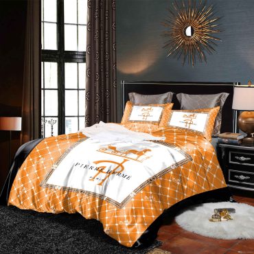 Hermes Logo Brands Bedding Set Duvet Cover Luxury Brand Bedding Sets Bedroom Decor Diverse Design and Materials