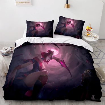 League Of Legends Blood Moon Evelynn Bedding Sets Quilt Covers Room Decoration Diverse Design and Materials