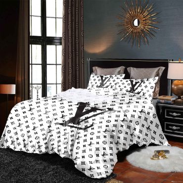 Louis Vuitton Premium Bedding Set Bed Sheets Spread Comforter Duvet Cover Bedding Sets For Bedroom Diverse Design and Materials