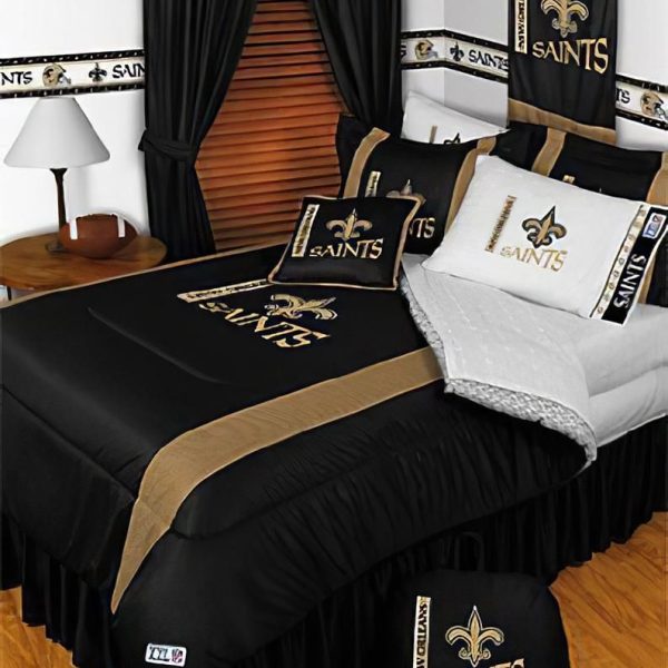 NFL Bedding Orleans Saints Logo Bedding Sports Bedding Sets Bedding Diverse Design and Materials