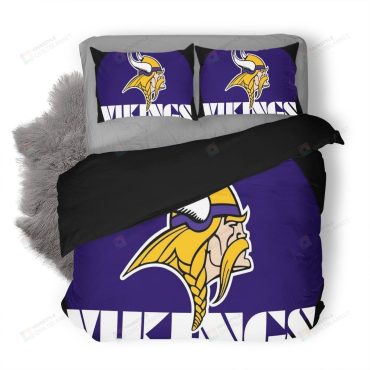 NFL Minnesota Vikings Logo Duvet Cover Bedding Set Diverse Design and Materials