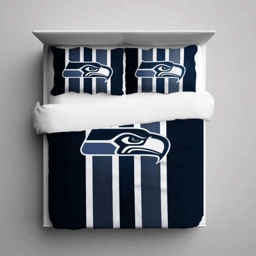 NFL Seattle Seahawks 3D Duvet Cover Bedding Set Quilt Bed Diverse Design and Materials