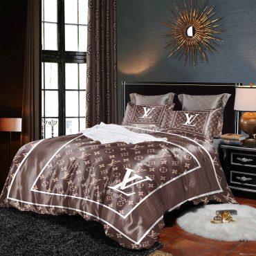 New Louis Vuitton Bedding Set Bed Sheets Spread Comforter Duvet Cover Bedding Sets Bedroom Decor Diverse Design and Materials