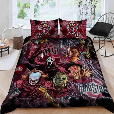 Ohio State Buckeyes Bedding Set Sleepy (Duvet Cover & Pillow Cases) Diverse Design and Materials