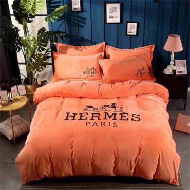 Orange Hermes Bed Set Diverse Design and Materials