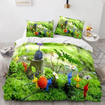 Pikmin Bedding Set Duvet Cover Bed Sets Diverse Design and Materials 01