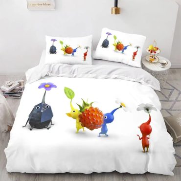 Pikmin Bedding Set Duvet Cover Bed Sets Diverse Design and Materials 03
