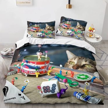 Pikmin Bedding Set Duvet Cover Bed Sets Diverse Design and Materials 08