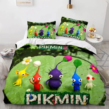 Pikmin Bedding Set Duvet Cover Bed Sets Diverse Design and Materials 14