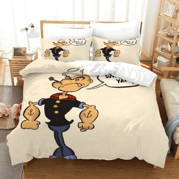 Popeye The Sailor 2 Duvet Cover Quilt Cover Pillowcase Bedding Diverse Design and Materials