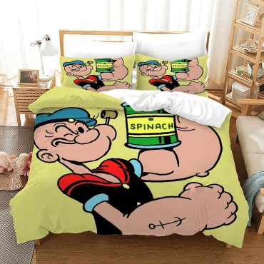 Popeye The Sailor 3 Duvet Cover Pillowcase Bedding Sets Home Diverse Design and Materials