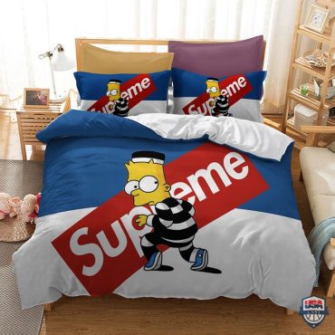 Prison Bart Simpson Supreme Luxury Bedding Set Diverse Design and Materials