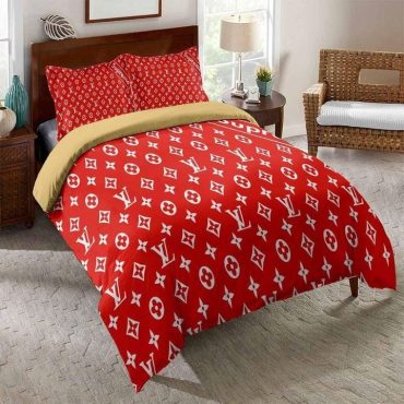 Red And White Supreme Logo 3D Printed Bedding Sets Quilt Diverse Design and Materials