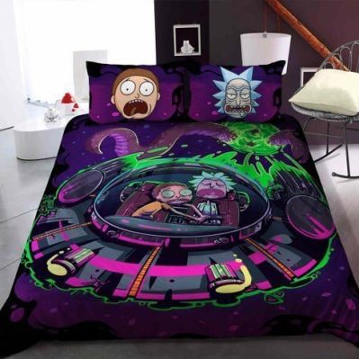 Rick And Morty Bedding Set Sleepy Halloween and Christmas Sale Diverse Design and Materials