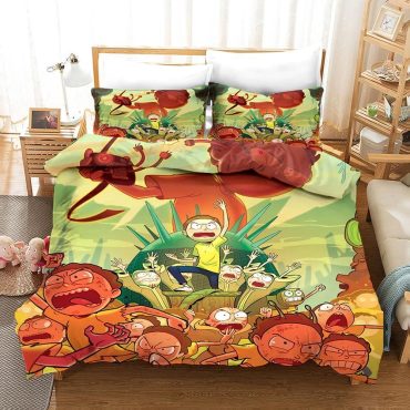 Rick And Morty Season 4 5 Duvet Cover Pillowcase Bedding Diverse Design and Materials