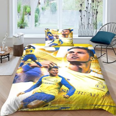 Ronaldo Al NASSR CR7 MoCR7n Spread Comforter Duvet Cover Bedding Sets , Diverse Design and Materials