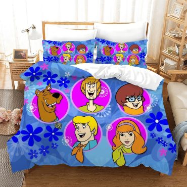 Scooby Doo 4 Duvet Cover Pillowcase Bedding Sets Home Bedroom Diverse Design and Materials