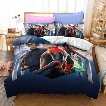 Spiderman Avengers Spider-Man Superhero  Bedding Set Duvet Covers Bed Sheets Sets  Twin Full Queen King Size Diverse Design and Materials 30