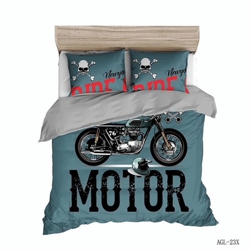Sports Theme Motocross Bedding Sets Duvet Cover Bedroom Quilt Bed Diverse Design and Materials