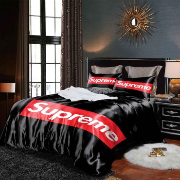 Superme High Quality Cotton Bedding Set Duvet Cover Comfortable Bedding Set Gift for Superme Lover Diverse Design and Materials