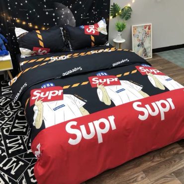 Supreme Kaws Hypebeast Luxury Bedding Set Jomagift Diverse Design and Materials