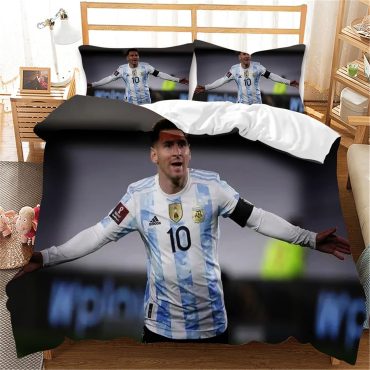 Teen Boys Lionel Messi Bed Sheets Spread Comforter Duvet Cover Bedding Sets  Diverse Design and Materials 02