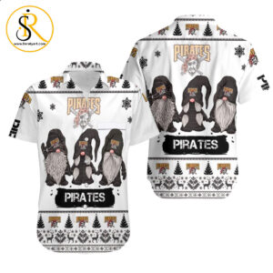 Beach Shirt Christmas Gnomes Pittsburgh Pirates Ugly Sweatshirt Christmas 3D Hawaiian Shirt Aloha Shirt for Men Women SeratyArt