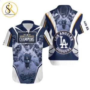 Beach Shirt Los Angeles Dodgers World Series Champions Baseball Hawaiian Shirt Aloha Shirt for Men Women SeratyArt