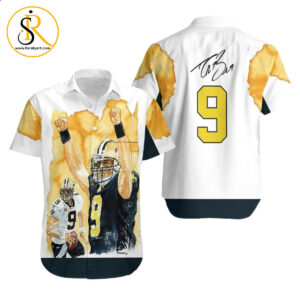 Beach Shirt New Orleans Saints Drew Brees Winner Flame Hawaiian Shirt Aloha Shirt for Men Women SeratyArt