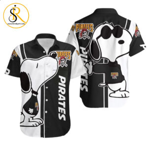 Beach Shirt Pittsburgh Pirates Snoopy Lover 3D Printed Hawaiian Shirt Aloha Shirt for Men Women SeratyArt