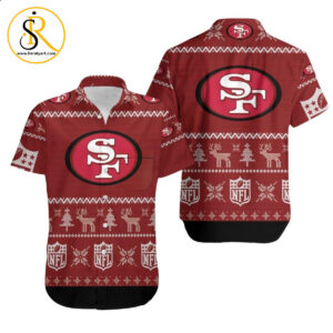 Beach Shirt San Francisco 49Ers Ugly Christmas 3D Printed Sweatshirt Ugly Hawaiian Shirt Aloha Shirt for Men Women SeratyArt