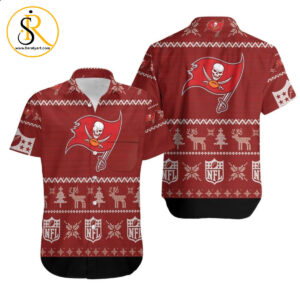Beach Shirt Tampa Bay Buccaneers Ugly Christmas 3D Printed Sweatshirt Ugly Hawaiian Shirt Aloha Shirt for Men Women SeratyArt