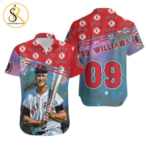 Beach Shirt Ted Williams Boston Red Sox 09 Hawaiian Shirt Aloha Shirt for Men Women SeratyArt
