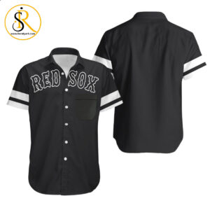 Boston Red Sox Black 2019 Jersey Inspired Style Hawaiian Shirt Aloha Shirt for Men Women SeratyArt