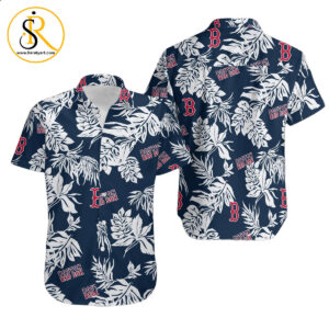 Boston Red Sox Tropical Flower Short Sleeve Hawaiian Aloha Hawaiian Shirt Aloha Shirt for Men Womens Aloha Hawaiian Shirt Aloha Shirt for Men Womens SeratyArt