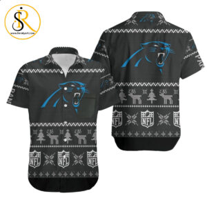 Carolina Panthers Ugly Sweatshirt Christmas 3D Hawaiian Shirt Aloha Shirt for Men Women SeratyArt