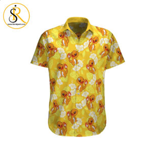 Charmander Tropical Beach Outfits Aloha Shirt For Men Women SeratyArt