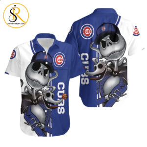 Chicago Cubs Jack Skellington And Zero Hawaiian Shirt Aloha Shirt for Men Women SeratyArt