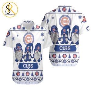 Christmas Gnomes Chicago Cubs Ugly Sweatshirt Christmas 3D Hawaiian Shirt Aloha Shirt for Men Women Combo Beach SeratyArt