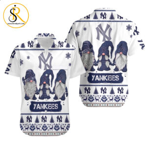 Christmas Gnomes New York Yankees Ugly Sweatshirt Christmas 3D Hawaiian Shirt Aloha Shirt for Men Women SeratyArt