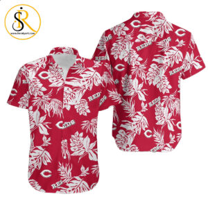 Cincinnati Reds Tropical Flower Short Sleeve Hawaiian Aloha Hawaiian Shirt Aloha Shirt for Men Womens Aloha Hawaiian Shirt Aloha Shirt for Men Womens SeratyArt