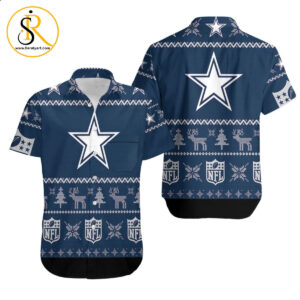 Dallas Cowboys Ugly Sweatshirt Christmas 3D Hawaiian Shirt Aloha Shirt for Men Women SeratyArt