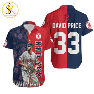 David Price Boston Red Sox 33 Hawaiian Shirt Aloha Shirt for Men Women SeratyArt