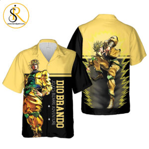 Dio Brando Hawaiian Shirt Jojos Bizarre Adventure Anime Shirt for Men Women SeratyArt