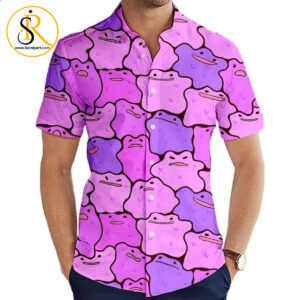 Ditto Hawaiian Shirt Pokemon Anime Shirt for Men Women SeratyArt