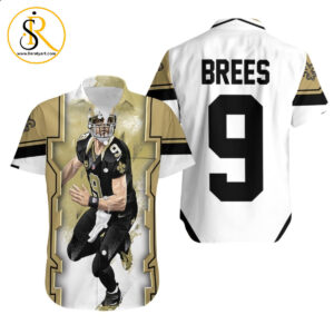 Drew Brees New Orleans Saints Oil Painting Hawaiian Shirt Aloha Shirt for Men Women SeratyArt