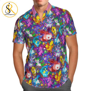 Eevee Evolutions Hawaiian Shirt Pokemon Anime Shirt for Men Women SeratyArt