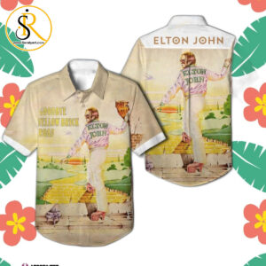 Elton John Goodbye Yellow Brick Road Album Hawaiian Shirt Summer Aloha Shirt For Men Women SeratyArt