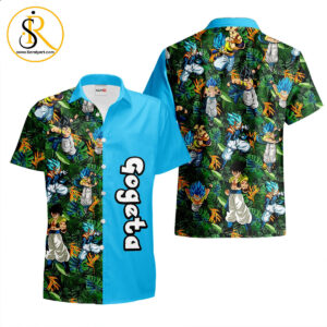Gogeta Hawaiian Shirts Custom Anime Merch Clothes for Men Women SeratyArt