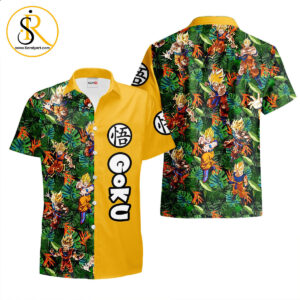 Goku Super Saiyan Hawaiian Shirts Custom Anime Merch Clothes for Men Women SeratyArt